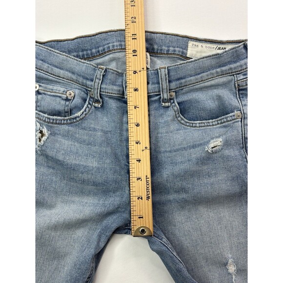 Rag & Bone Women's Size 28 Distressed Mid-Rise Ankle Skinny Jeans 28"Wx27"Inseam - Picture 15 of 16